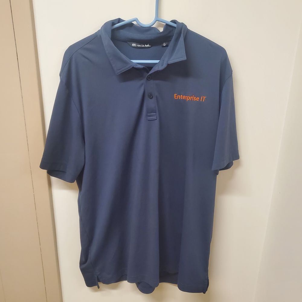 Travis Matthew Polo Mens 2XL navy short sleeve enterprise IT Paycor stadium XXL